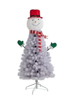 5' Snowman Artificial Christmas Tree with 408 Bendable Branches