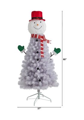 5' Snowman Artificial Christmas Tree with 408 Bendable Branches