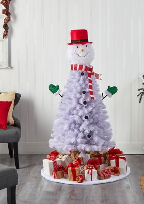 5' Snowman Artificial Christmas Tree with 408 Bendable Branches