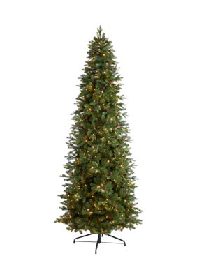 10-Foot Fraser Fir Artificial Christmas Tree with 780 Multicolor LED Lights and 2327 Bendable Branches