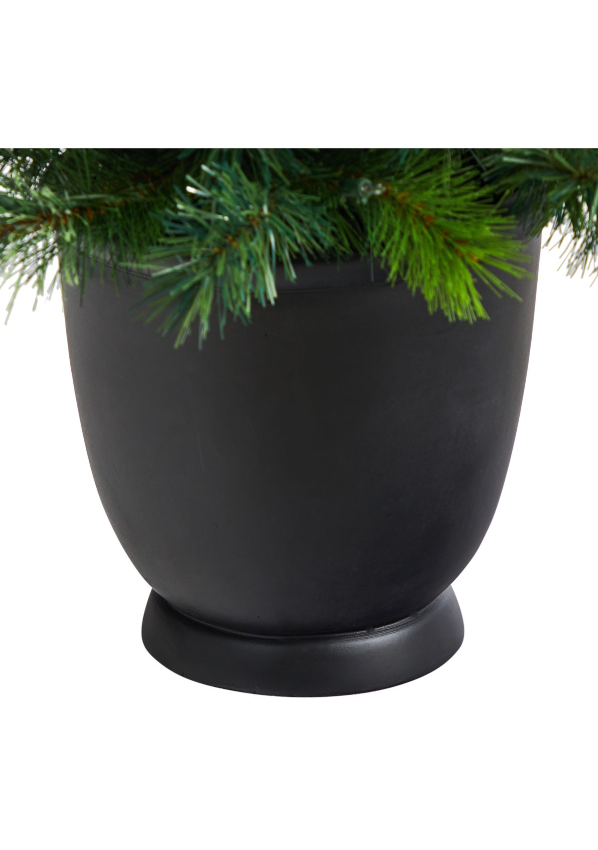 4.5 Foot Oregon Pine Artificial Christmas Artificial in Decorative Planter with 250 Bendable Branches and 100 Warm White Lights