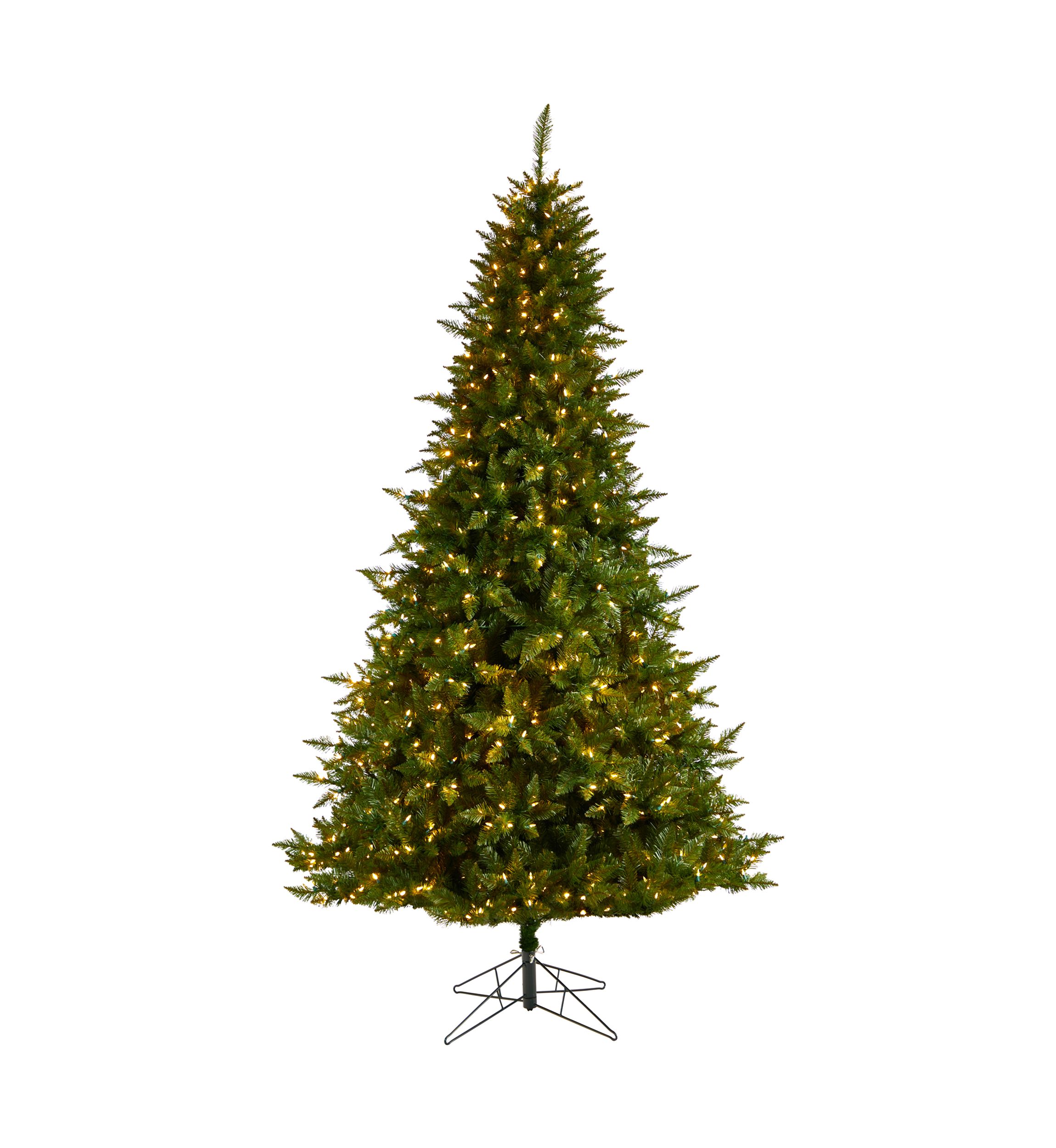 9-Foot Vermont Spruce Artificial Christmas Tree with 850 Color Changing (Multifunction with Remote Control) LED Lights with Instant Connect Technology and 1984 Bendable Branches