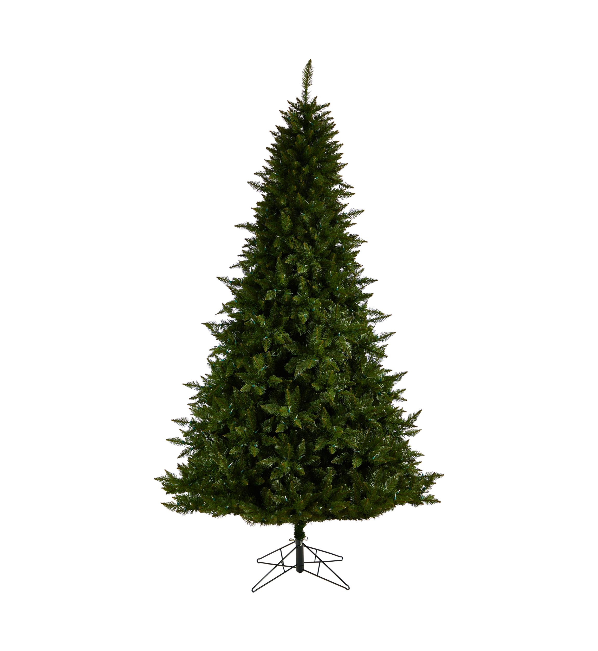 9-Foot Vermont Spruce Artificial Christmas Tree with 850 Color Changing (Multifunction with Remote Control) LED Lights with Instant Connect Technology and 1984 Bendable Branches
