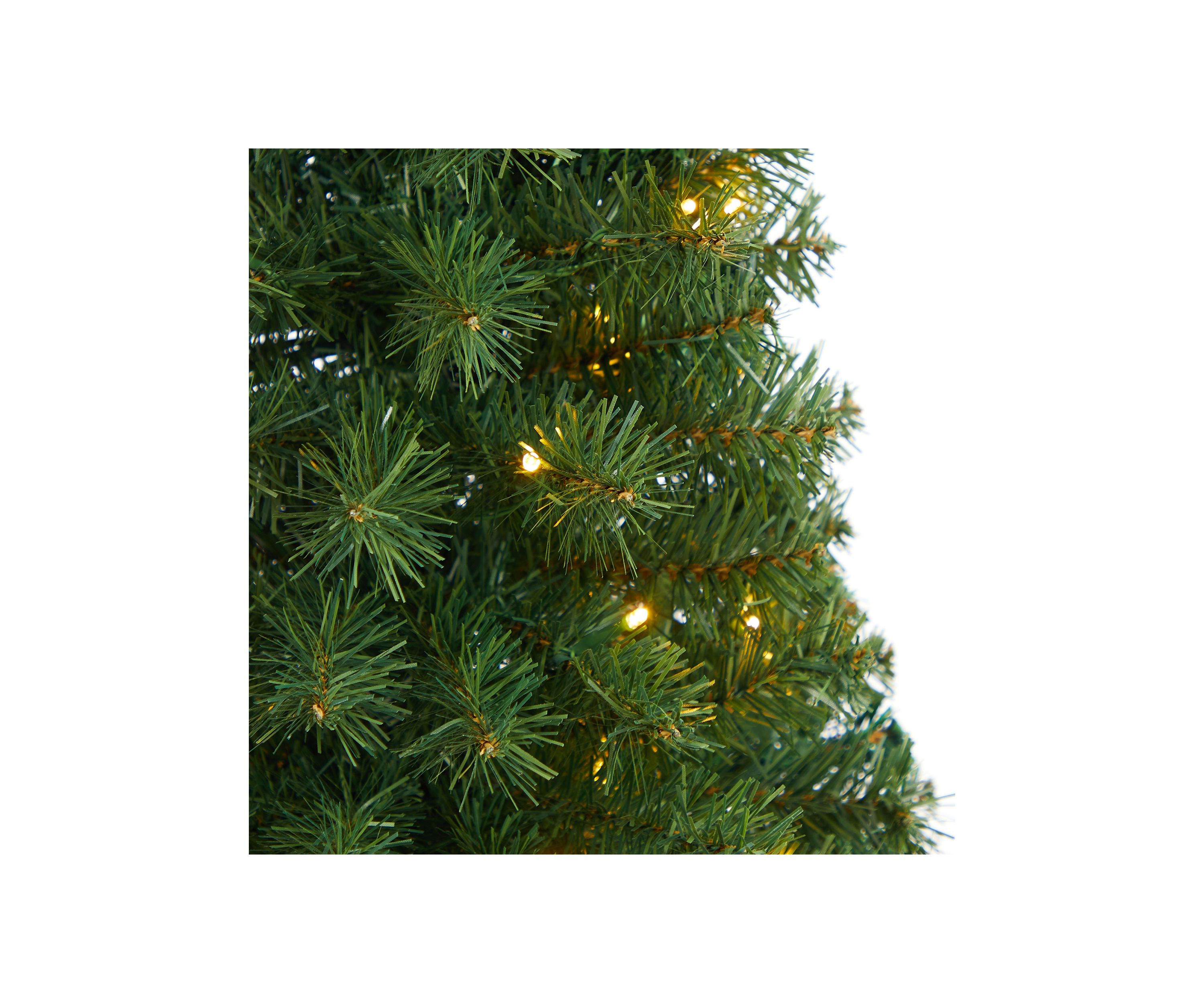 3 Foot Green Artificial Christmas Tree with 50 LED Lights and 118 Bendable Branches