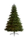 8 Foot South Carolina Spruce Artificial Christmas Tree with 700 White Warm Lights and 3412 Bendable Branches
