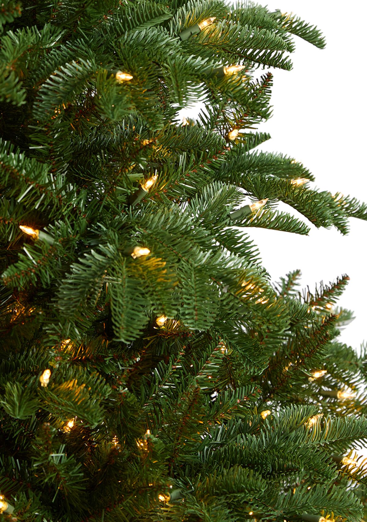 8 Foot South Carolina Spruce Artificial Christmas Tree with 700 White Warm Lights and 3412 Bendable Branches