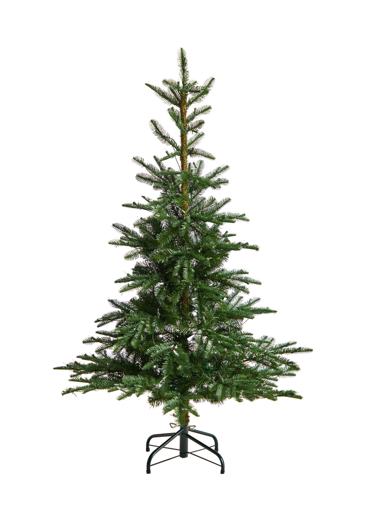 5-Foot Layered Washington Spruce Artificial Christmas Tree with 200 Clear Lights and 385 Bendable Branches