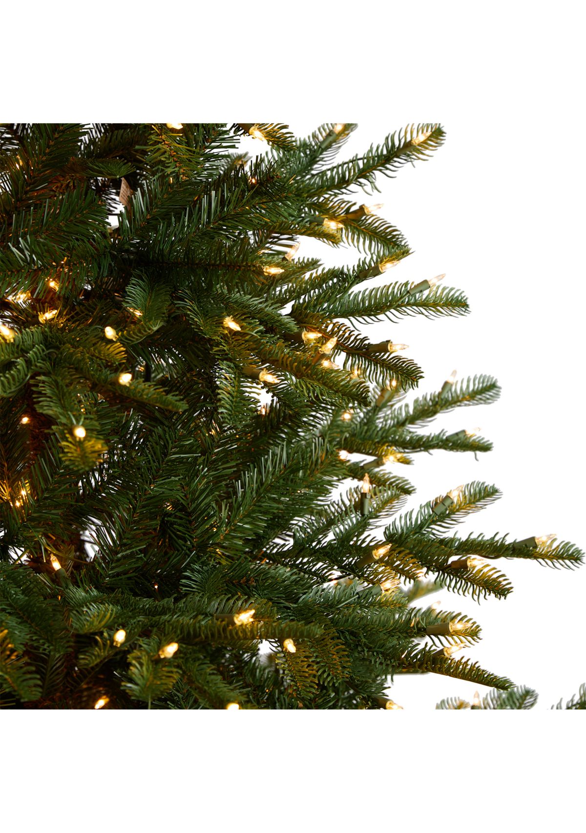 8-Foot Layered Washington Spruce Artificial Christmas Tree with 650 Clear Lights and 1561 Bendable Branches