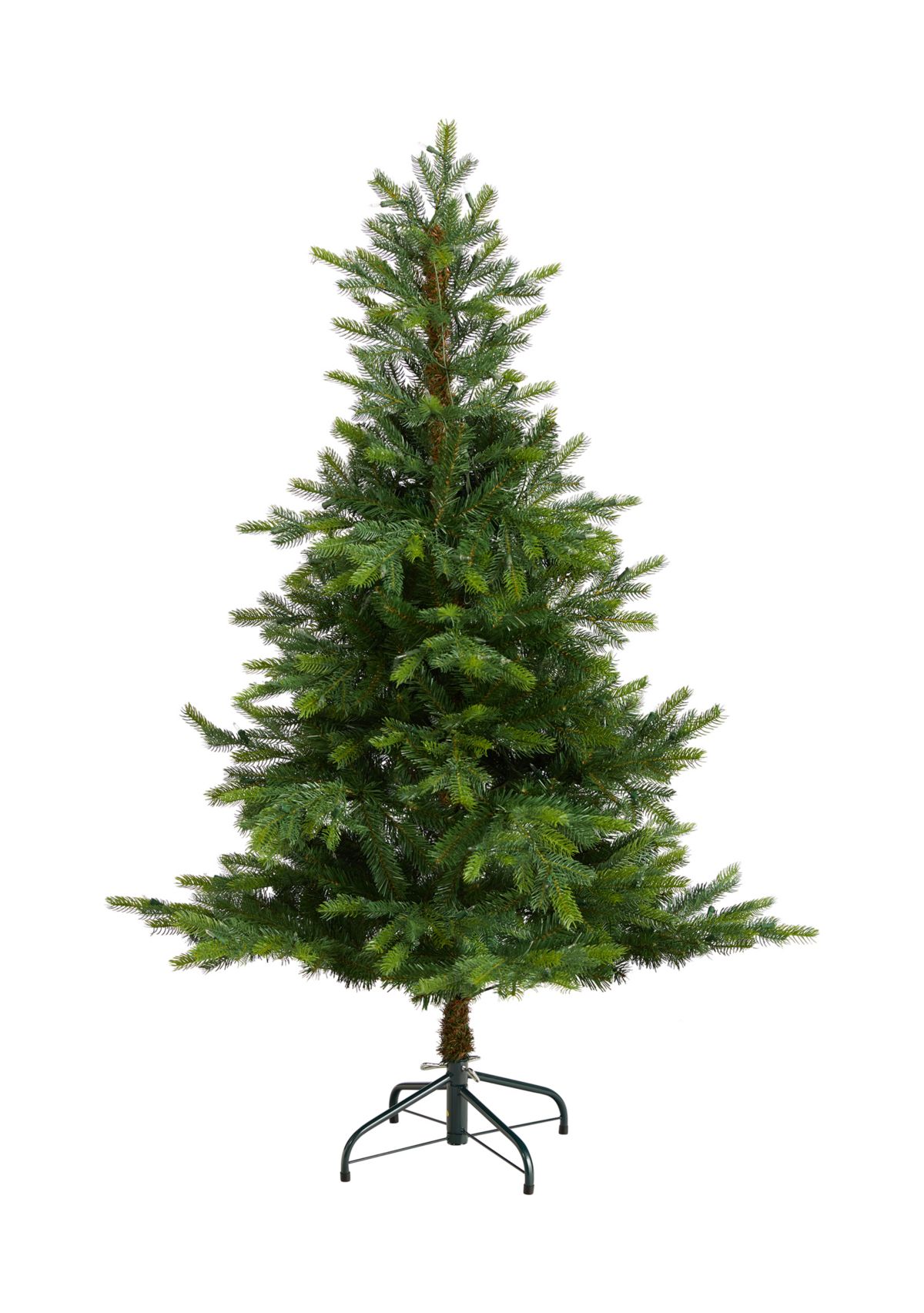 5-Foot North Carolina Spruce Artificial Christmas Tree with 200 Clear Lights and 375 Bendable Branches
