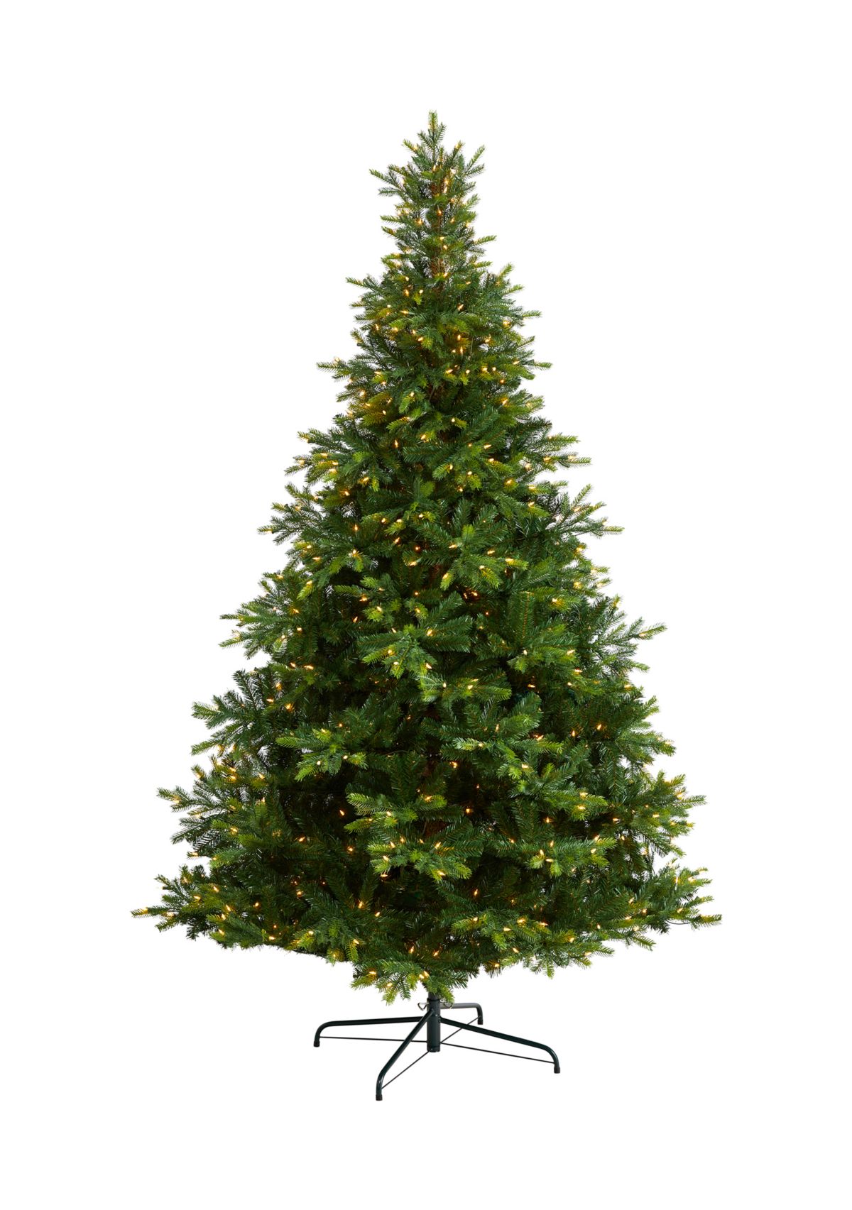 9-Foot North Carolina Spruce Artificial Christmas Tree with 750 Clear Lights and 1912 Bendable Branches