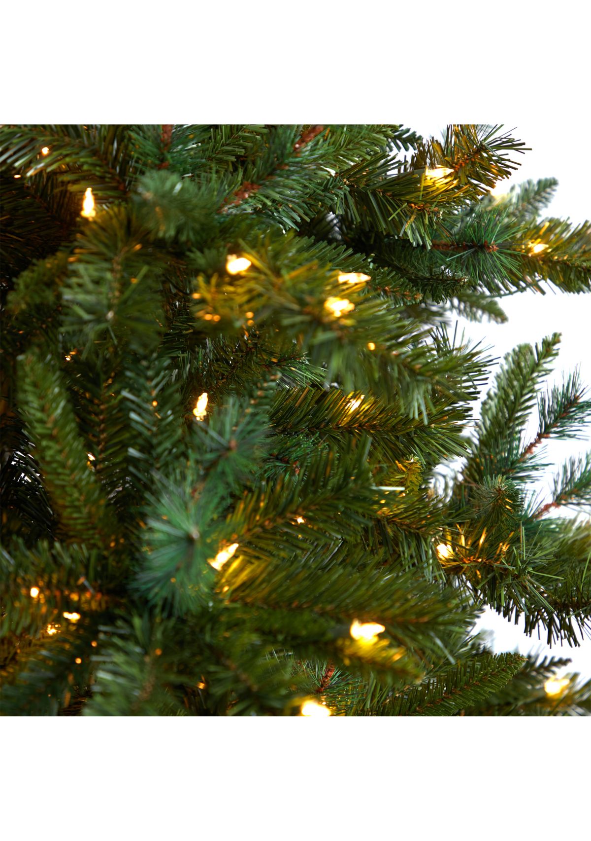 8-Foot Wyoming Mixed Pine Artificial Christmas Tree with 650 Clear Lights and 2302 Bendable Branches