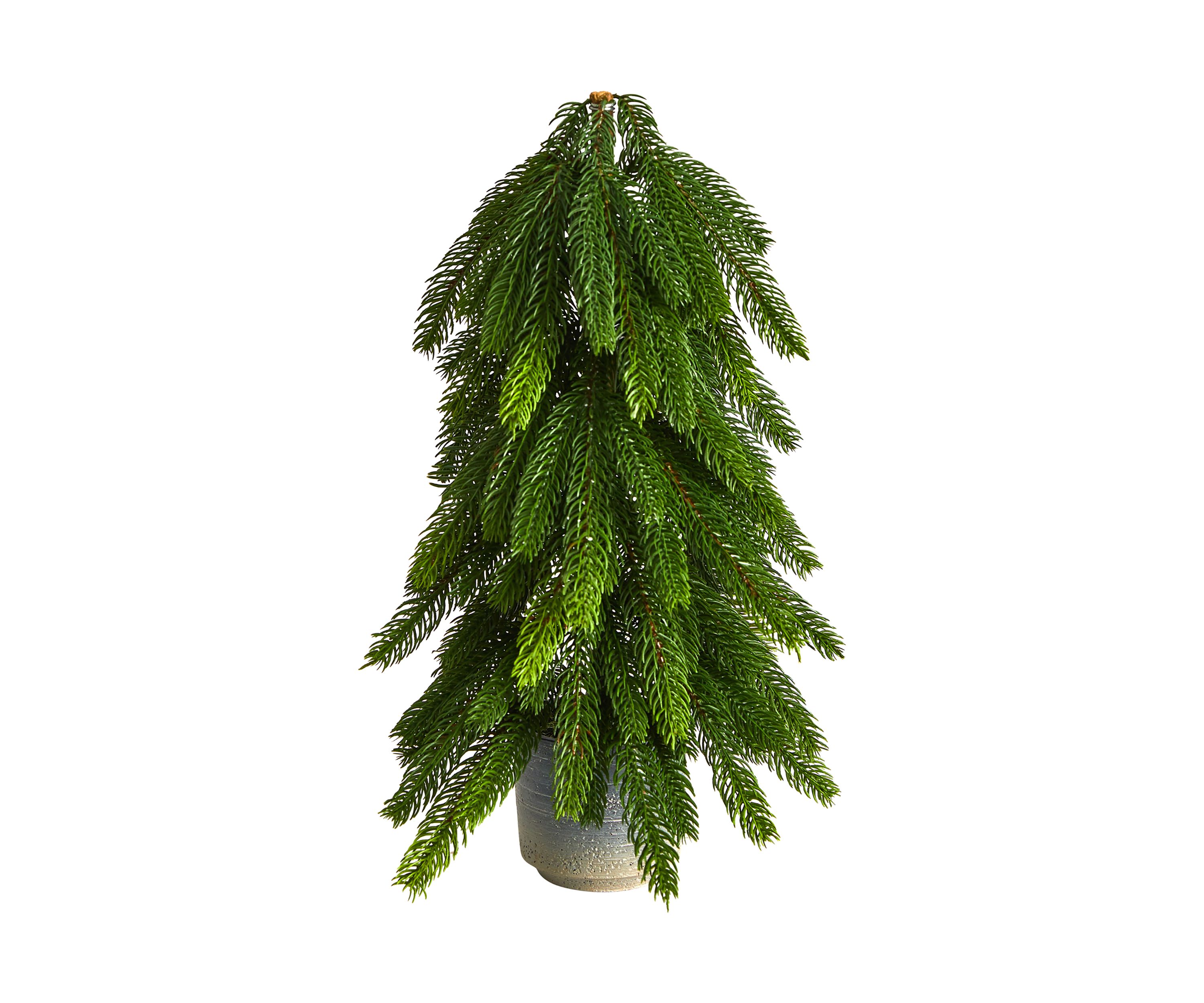 17 Inch Christmas Pine Artificial Tree in Decorative Planter