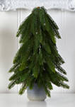 17 Inch Christmas Pine Artificial Tree in Decorative Planter