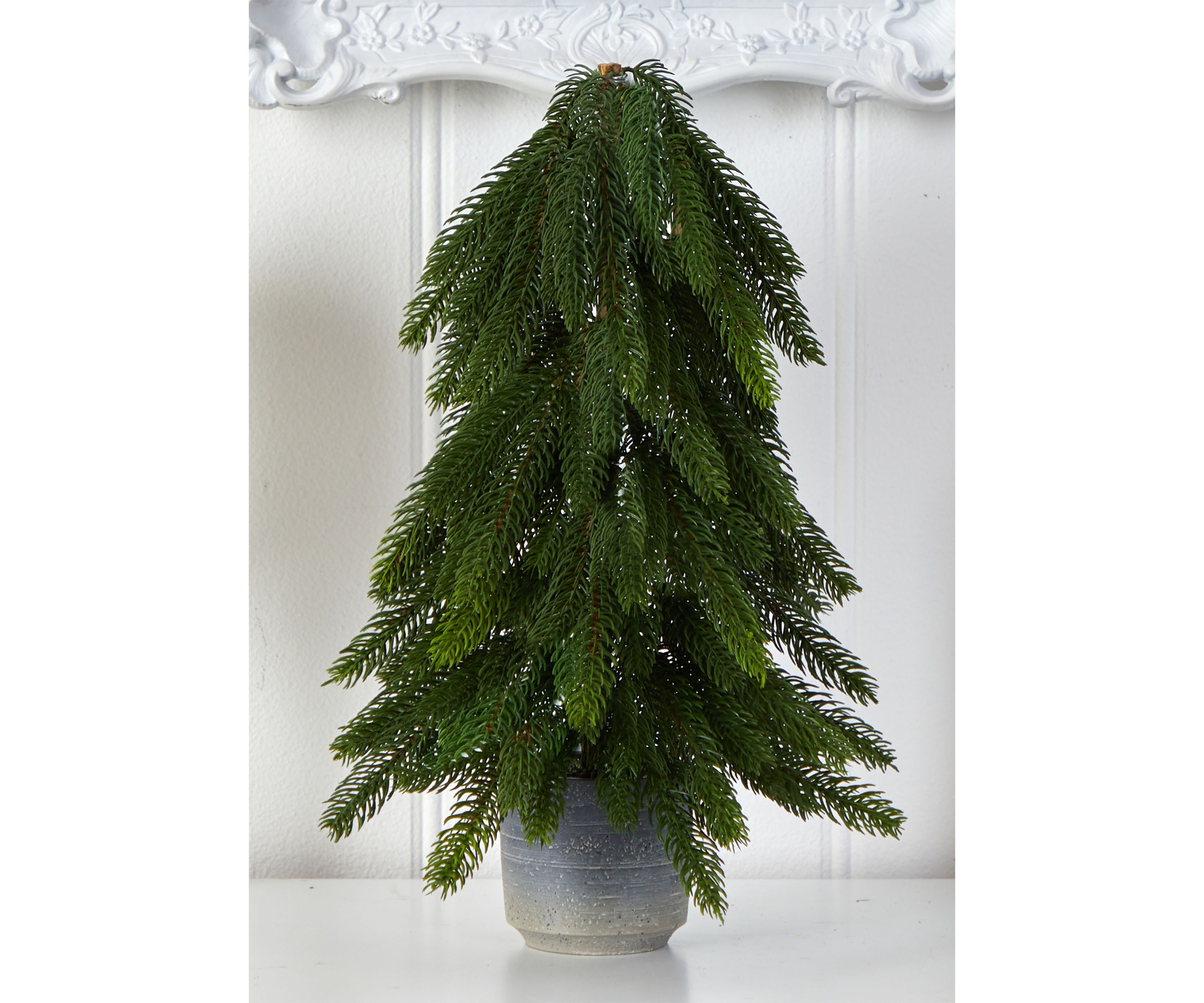 17 Inch Christmas Pine Artificial Tree in Decorative Planter