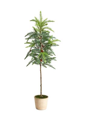 Nearly Natural 3.5 Foot Winnipeg Artificial Pine Tree in Decorative Planter, Green