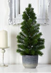 22 Inch Christmas Pine Artificial Tree in Decorative Planter