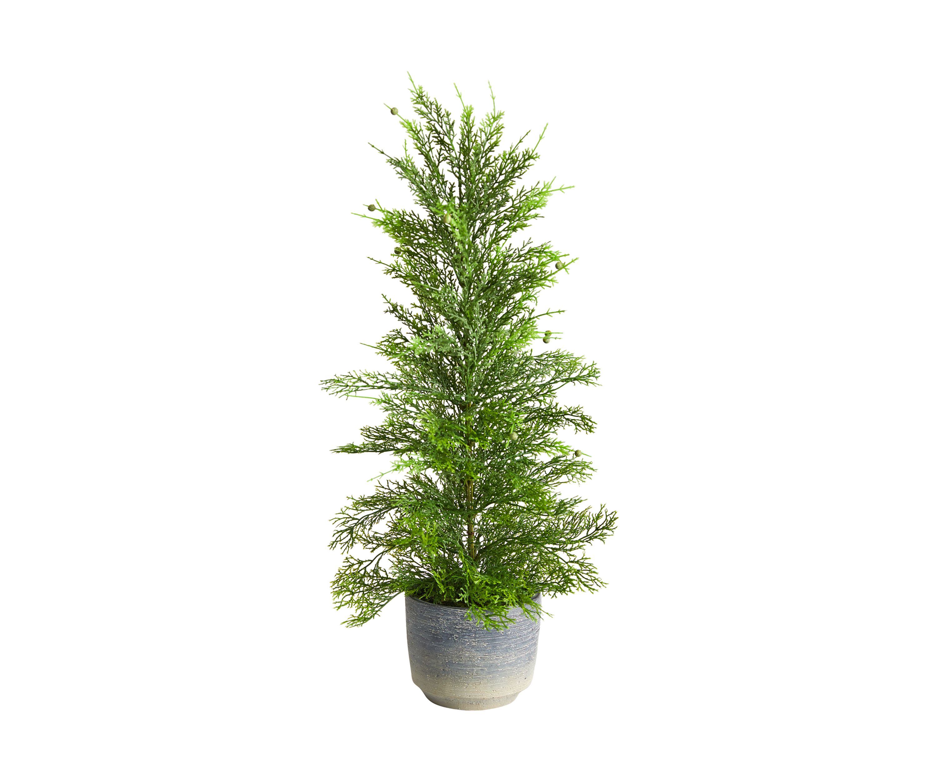 27-Inch Californian Cedar Artificial Tree in Decorative Planter