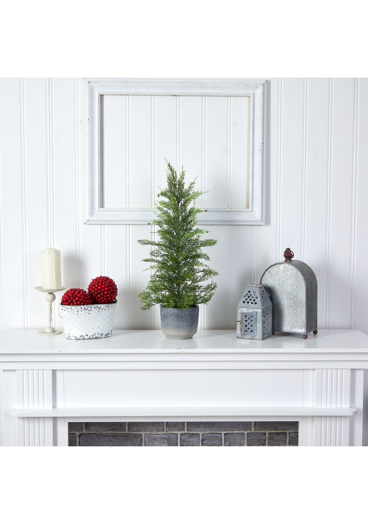 27-Inch Californian Cedar Artificial Tree in Decorative Planter