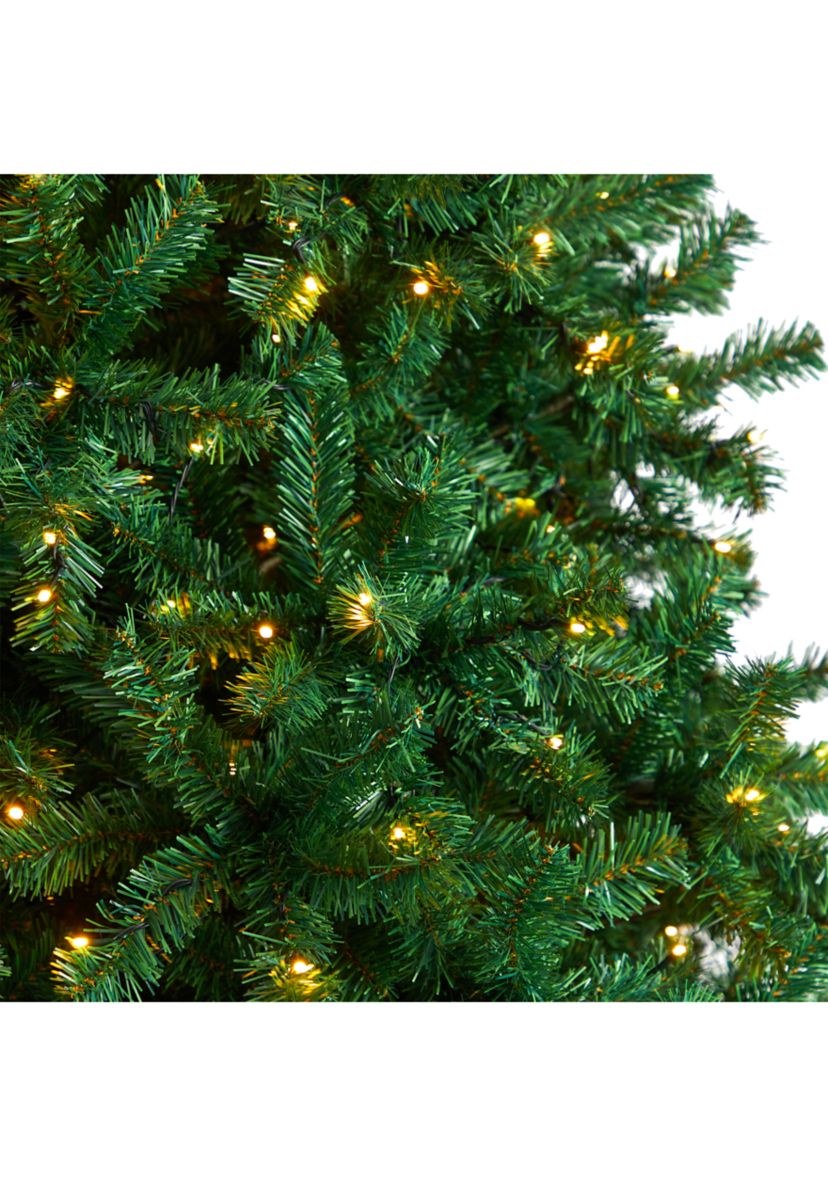 10-Foot Northern Tip Artificial Christmas Tree with 800 Clear LED Lights and 2200 Bendable Branches