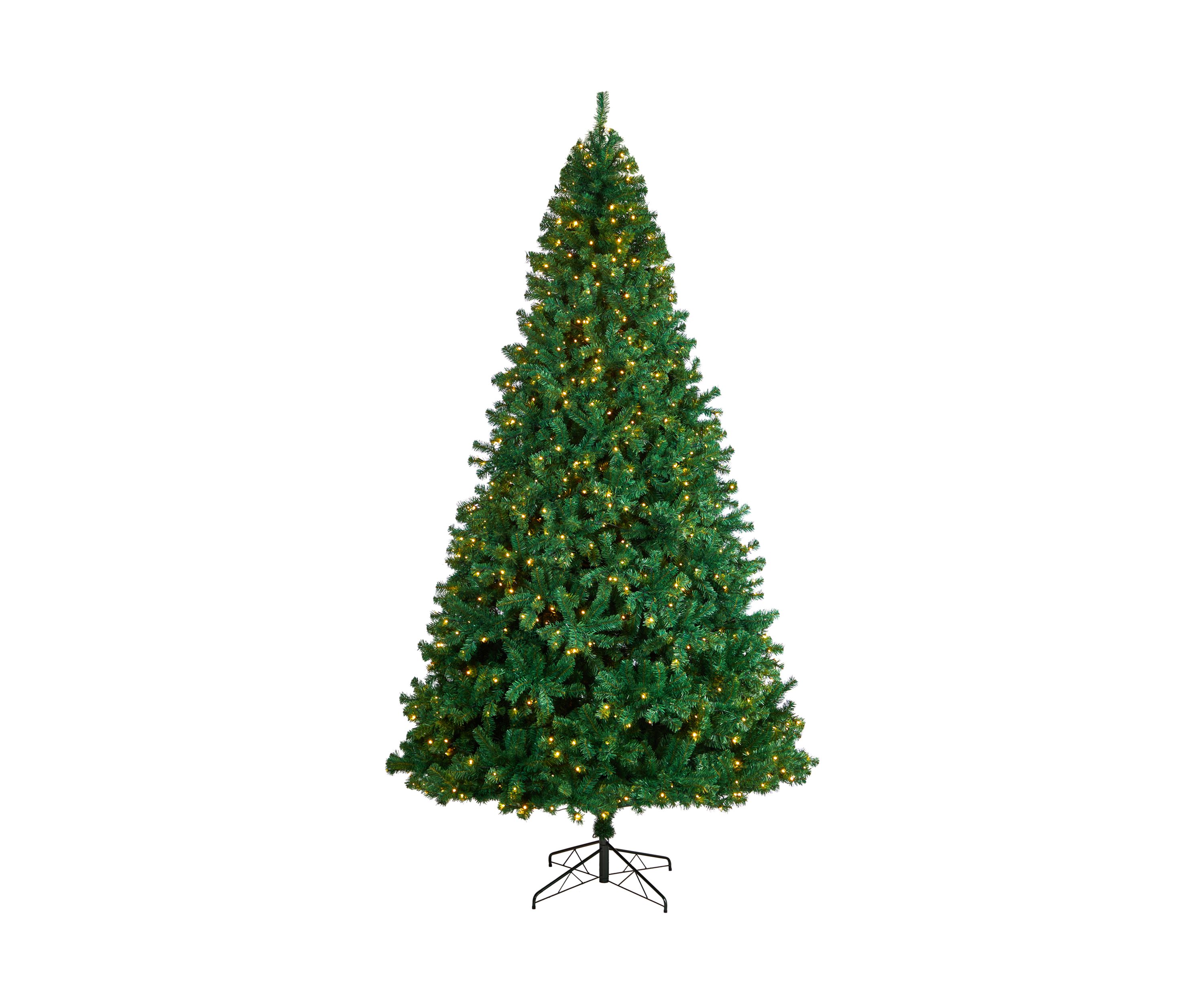 11-Foot Northern Tip Artificial Christmas Tree with 1000 Clear LED Lights and 2720 Bendable Branches