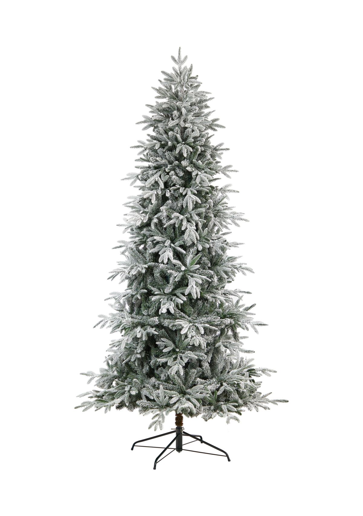 8.5-Foot Flocked Manchester Spruce Artificial Christmas Tree with 550 Lights and 1317 Bendable Branches