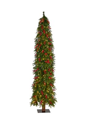 Foot Victoria Fir Artificial Christmas Tree with Multi-Color (Multifunction) LED Lights