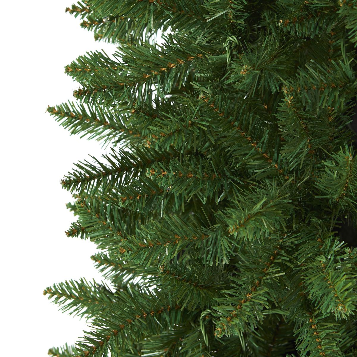 6.5-Foot Slim Green Mountain Pine Artificial Christmas Tree with 851 Bendable Branches