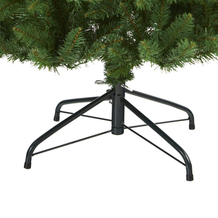 6.5-Foot Slim Green Mountain Pine Artificial Christmas Tree with 851 Bendable Branches