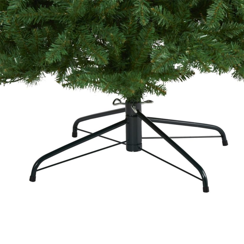 9-Foot Slim Green Mountain Pine Artificial Christmas Tree with 1860 Bendable Branches