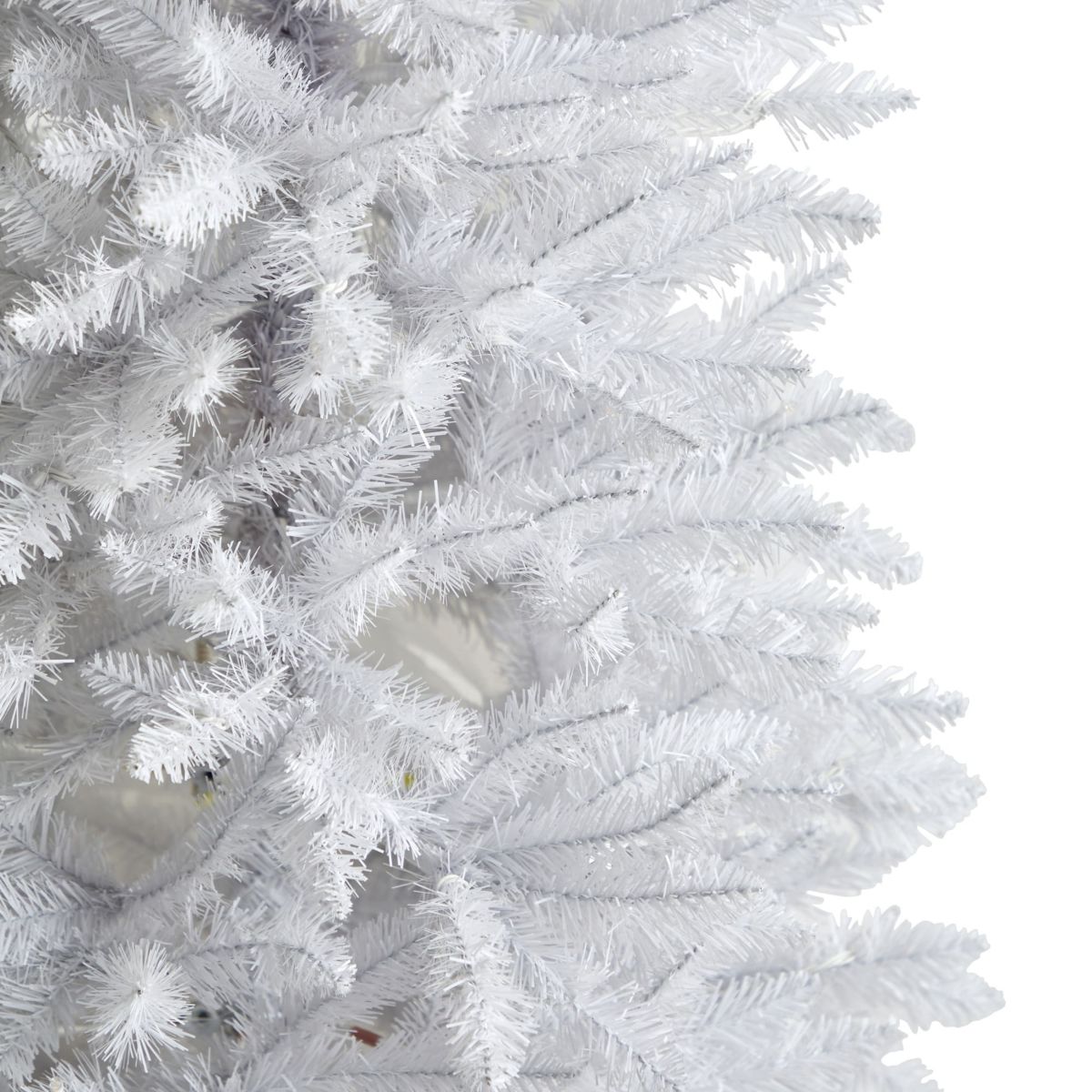 6-Foot Slim White Artificial Christmas Tree with 743 Bendable Branches