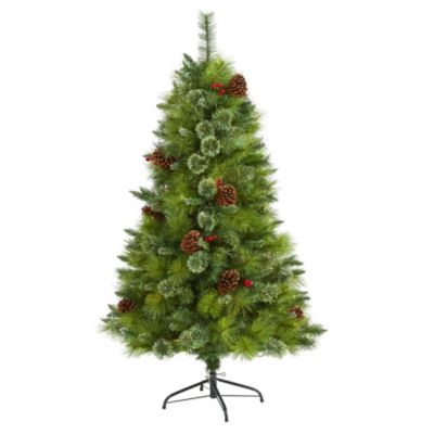 Foot Montana Mixed Pine Artificial Christmas Tree with Pine Cones