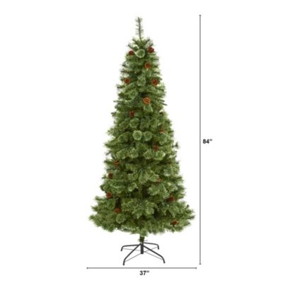 Foot White Mountain Pine Artificial Christmas Tree with Bendable Branches