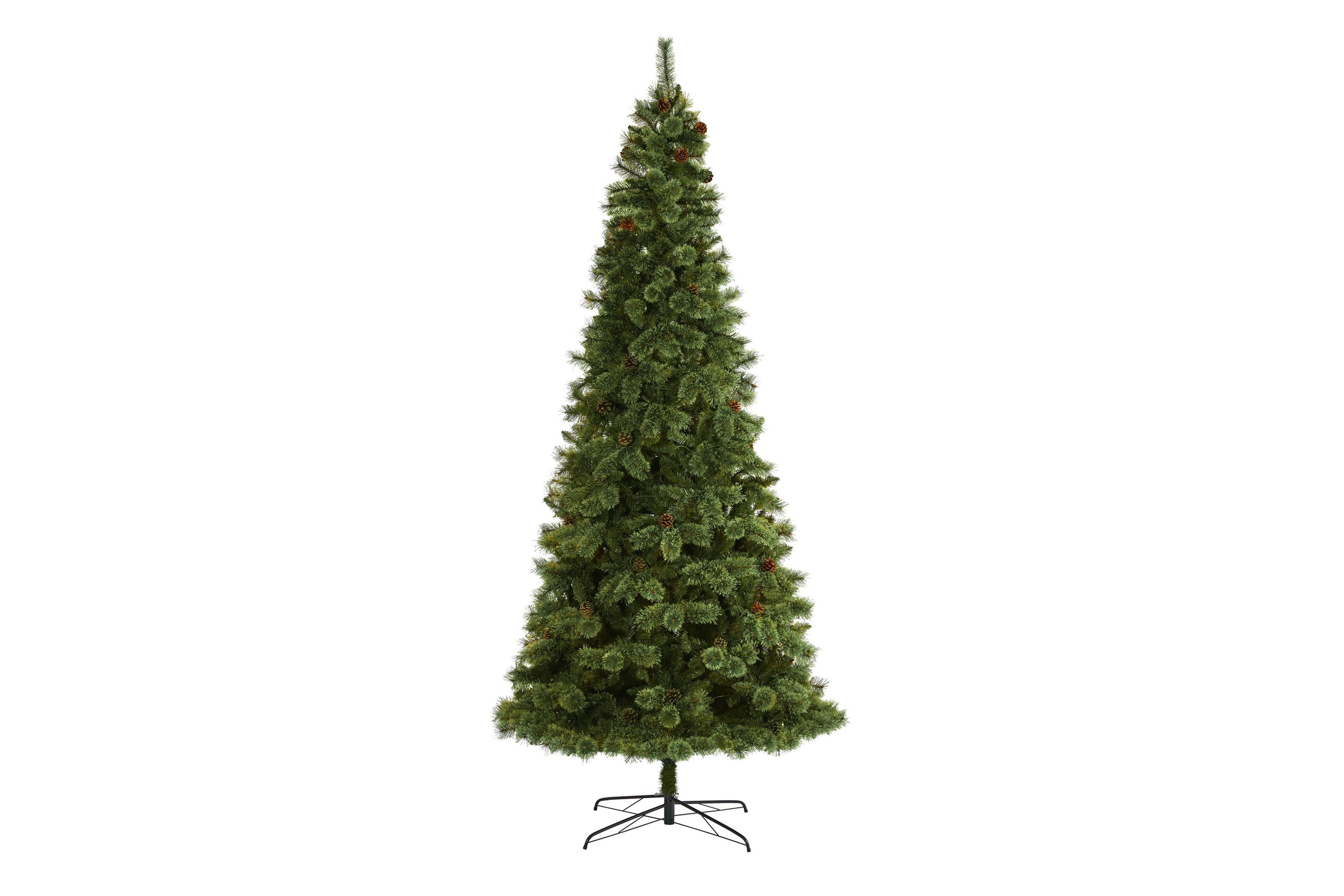 10-Foot White Mountain Pine Artificial Christmas Tree with 1875 Bendable Branches