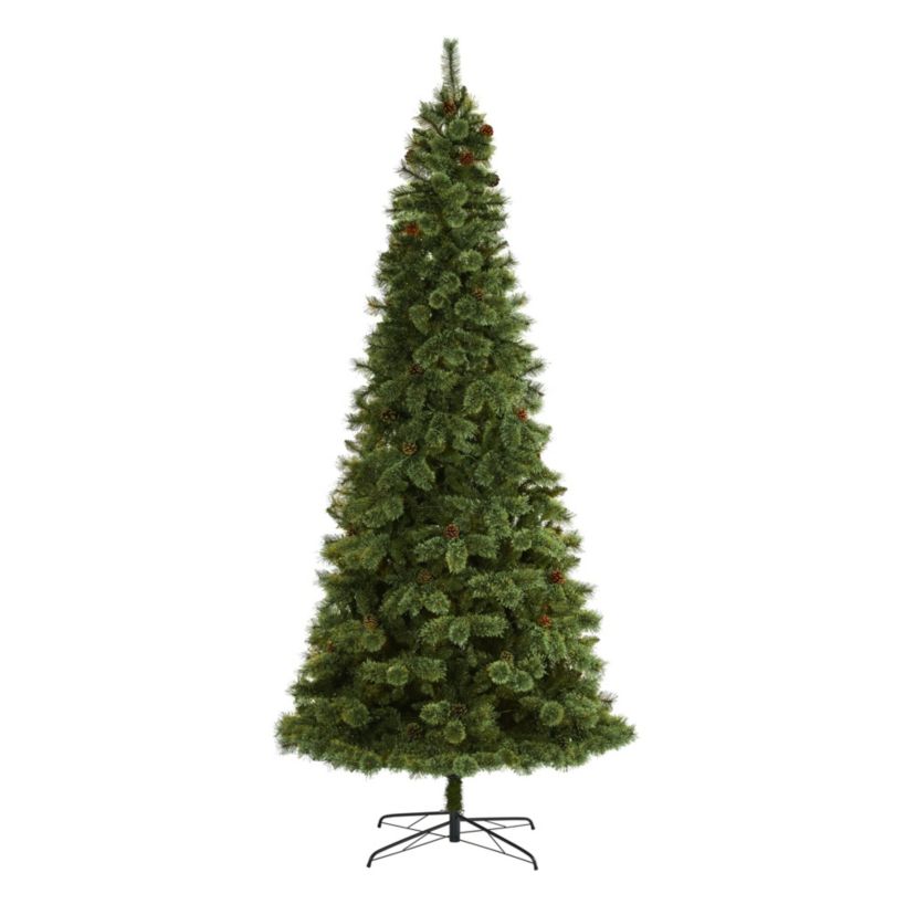 10-Foot White Mountain Pine Artificial Christmas Tree with 1875 Bendable Branches