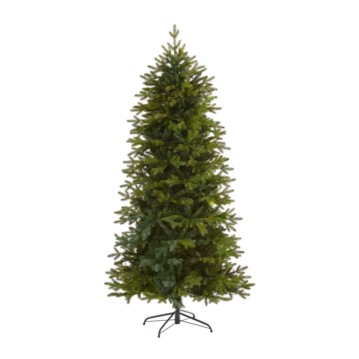 7-Foot Belgium Fir Natural-Look Artificial Christmas Tree with 1894 Bendable Branches