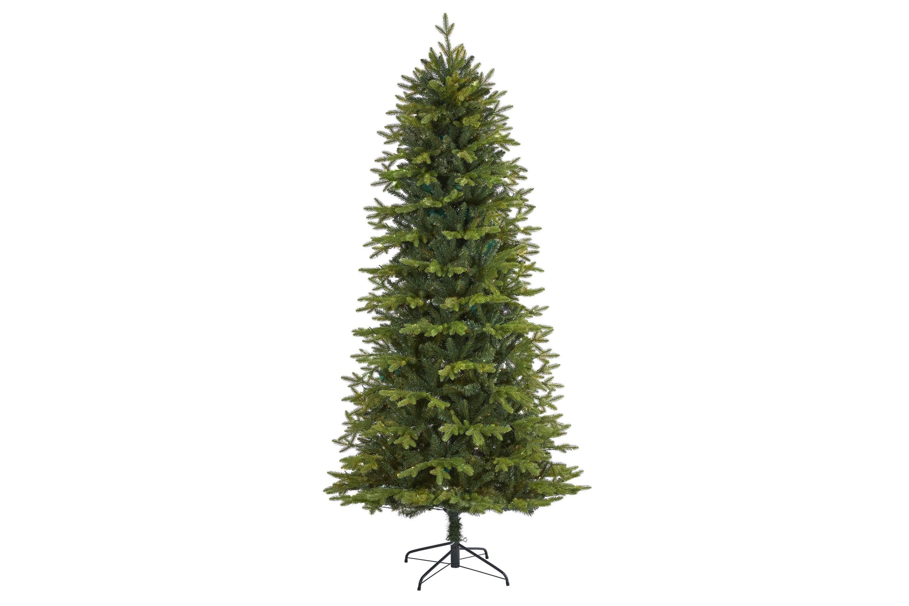 8-Foot Belgium Fir Natural-Look Artificial Christmas Tree with 2358 Bendable Branches