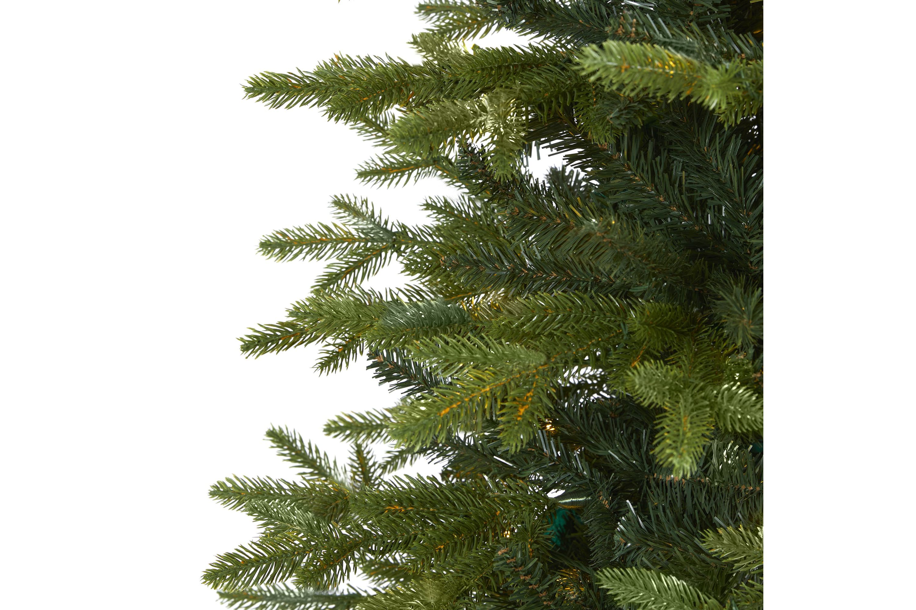 8-Foot Belgium Fir Natural-Look Artificial Christmas Tree with 2358 Bendable Branches