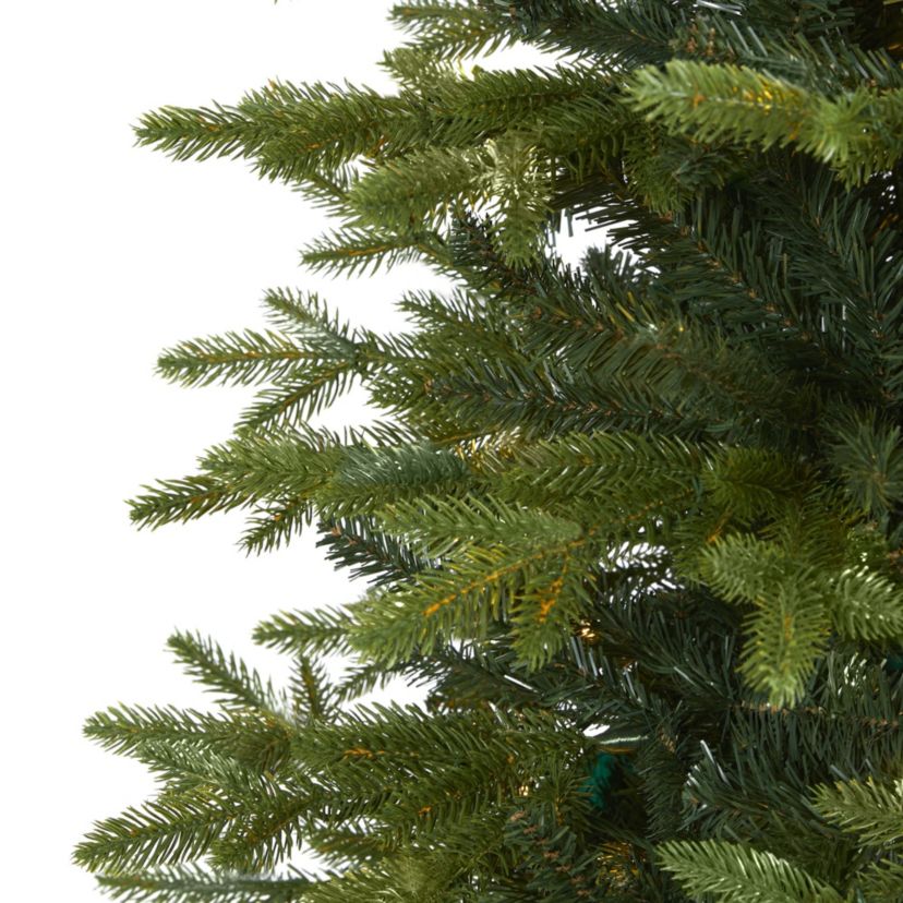 8-Foot Belgium Fir Natural-Look Artificial Christmas Tree with 2358 Bendable Branches