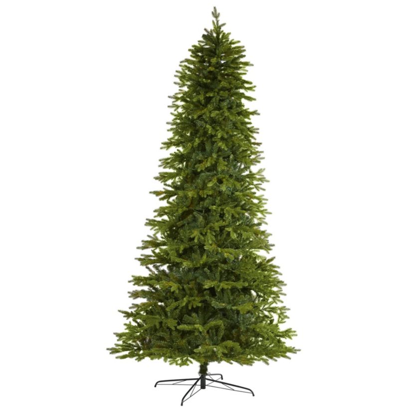 10-Foot Belgium Fir Natural-Look Artificial Christmas Tree with 3514 Bendable Branches
