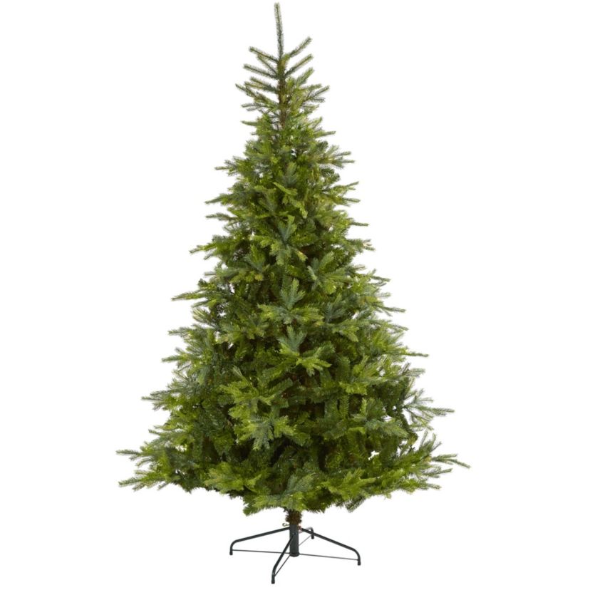 8-Foot North Carolina Spruce Artificial Christmas Tree with 1303 Bendable Branches