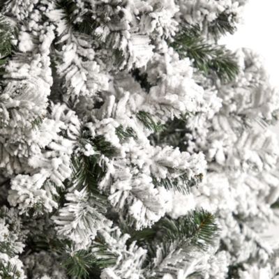 10-Foot Flocked West Virginia Fir Artificial Christmas Tree with 1680 Bendable Branches