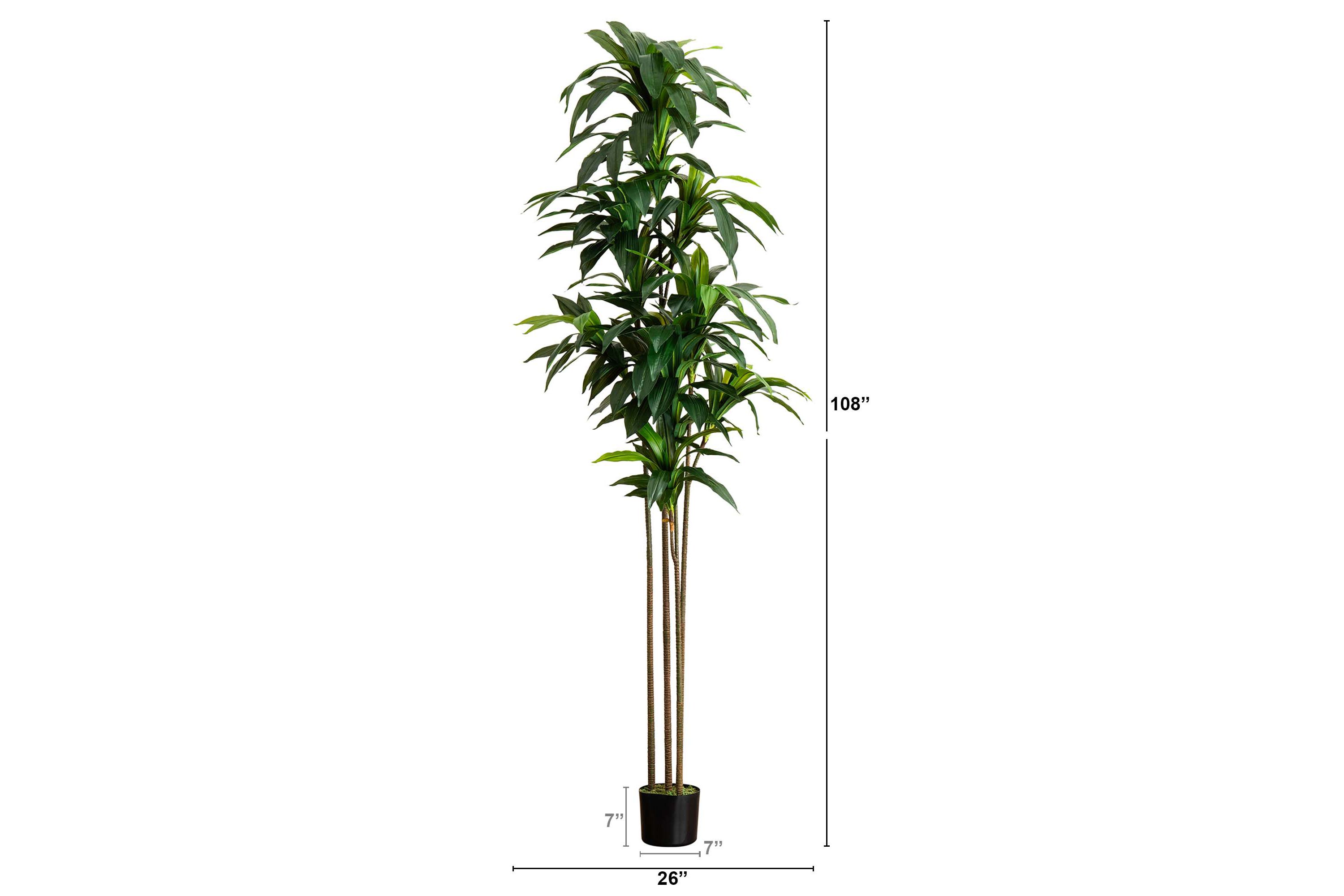 9ft. Artificial Dracaena Tree with Real Touch Leaves