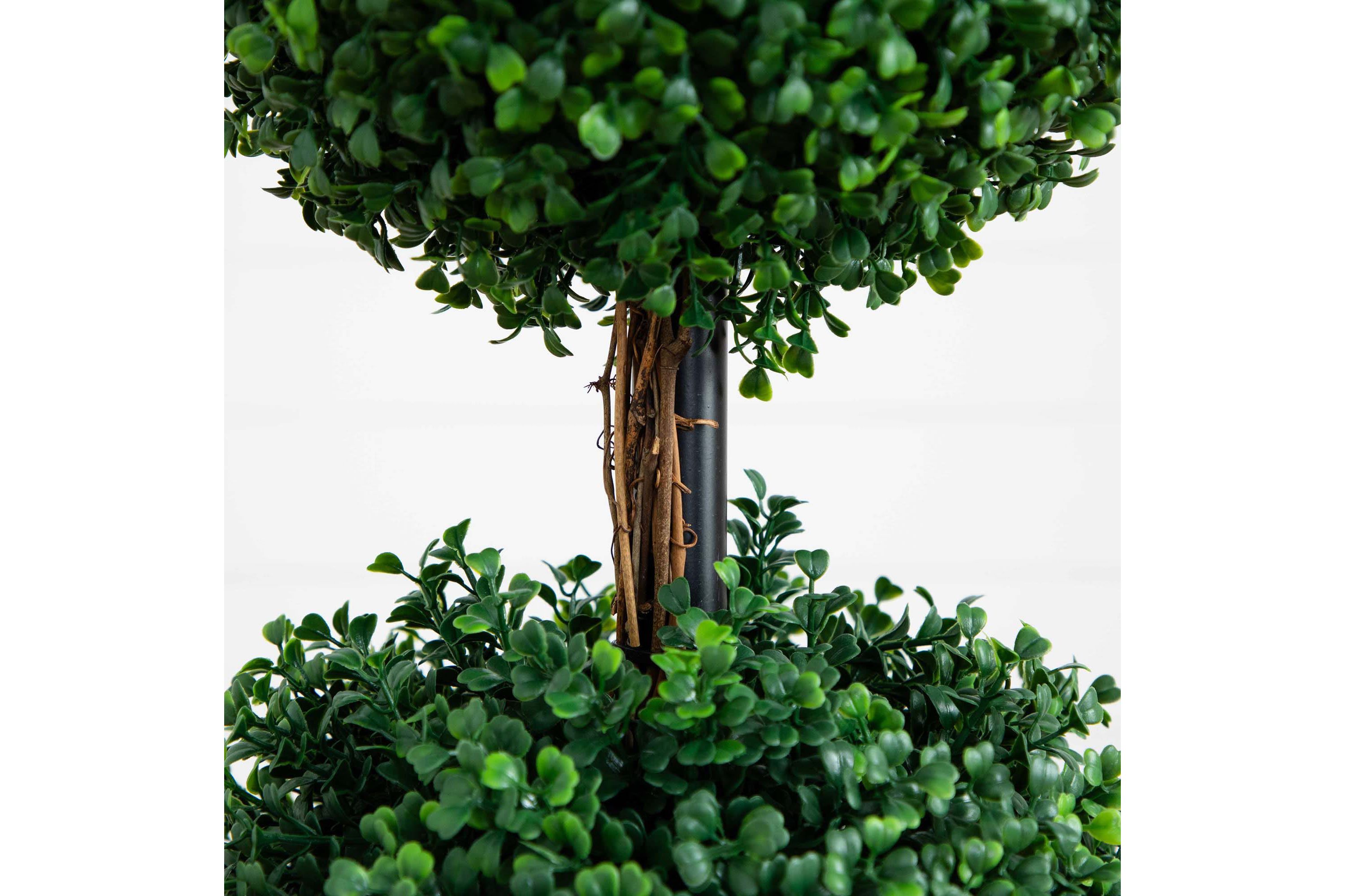 4ft. Artificial Triple Ball Boxwood Topiary Tree (Indoor/Outdoor)