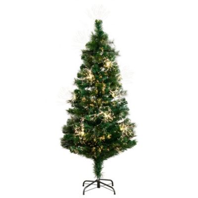 5-Foot Pre-Lit Fiber Optic Artificial Christmas Tree with 146 Warm White LED Lights