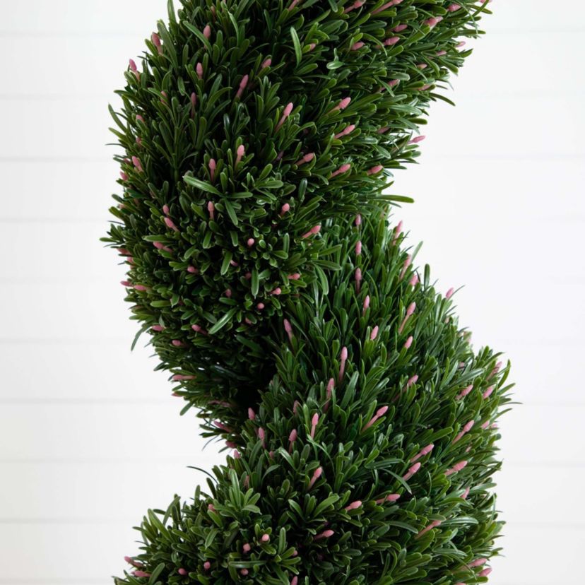 7ft. UV Resistant Artificial Rosemary Spiral Topiary Tree (Indoor/Outdoor)