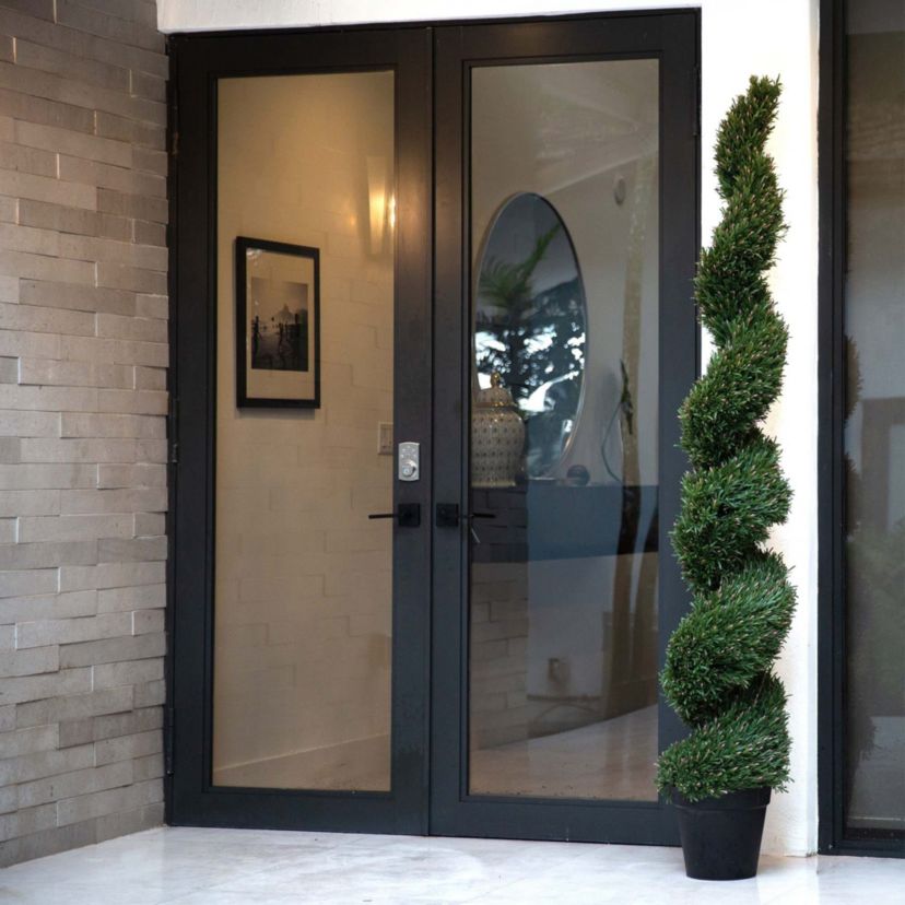 7ft. UV Resistant Artificial Rosemary Spiral Topiary Tree (Indoor/Outdoor)