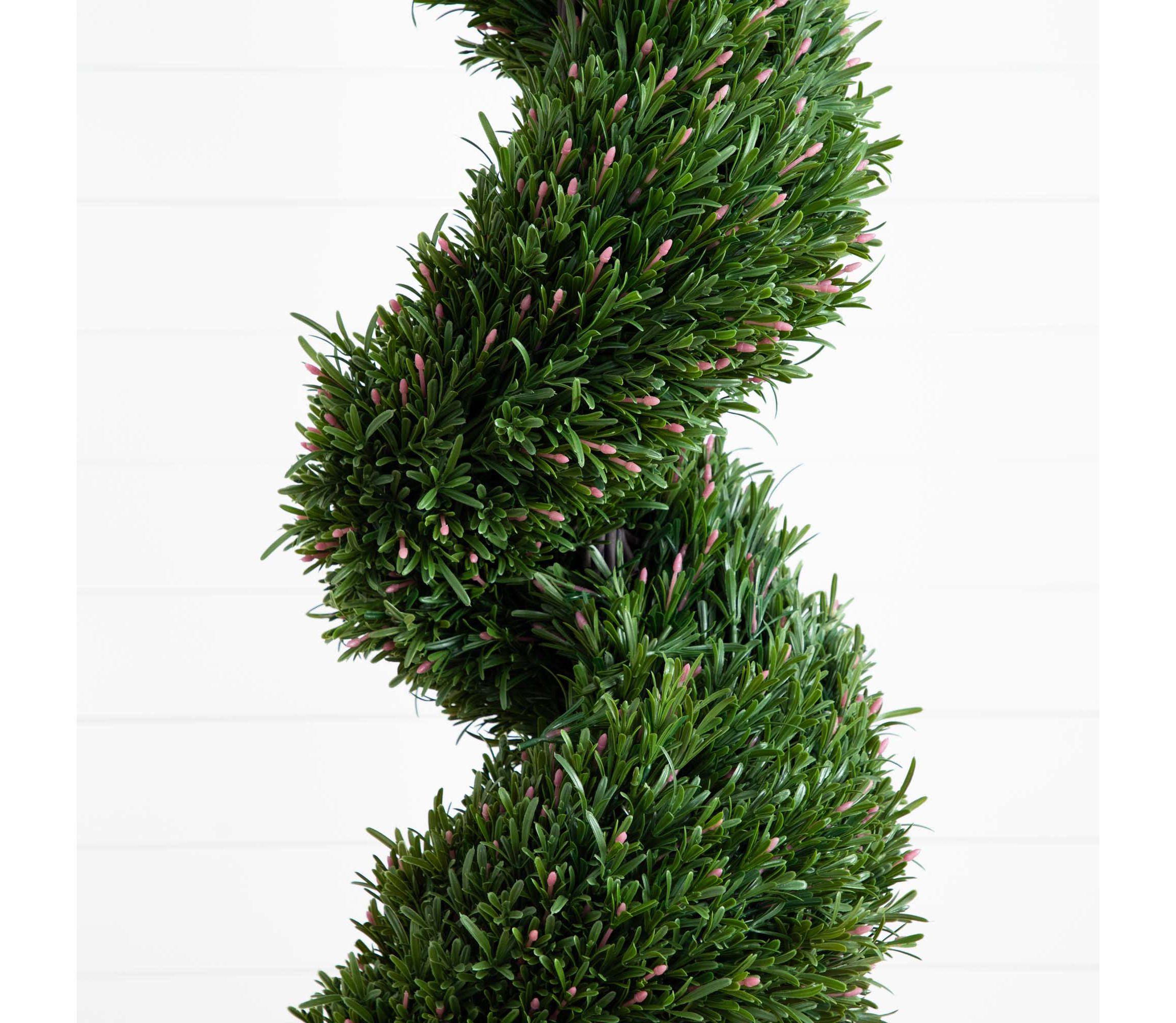 9ft. UV Resistant Artificial Rosemary Spiral Topiary Tree (Indoor/Outdoor)