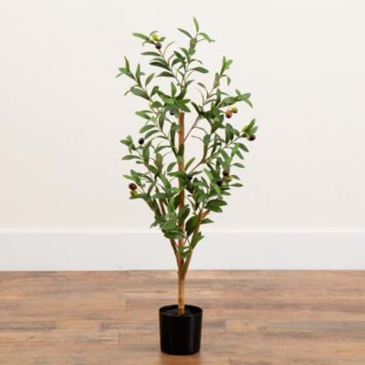 3ft. Artificial Olive Tree with Natural Trunk