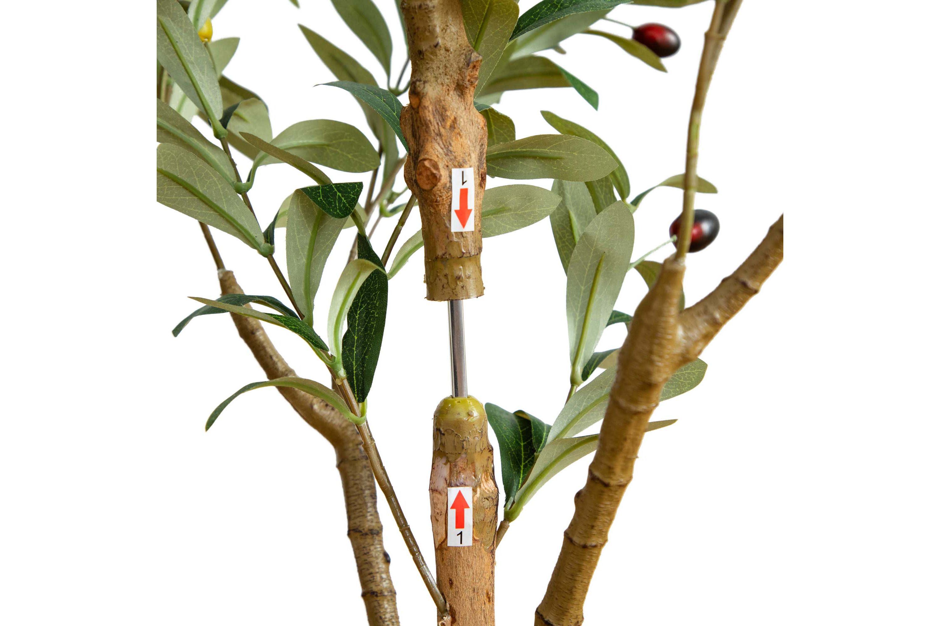 4ft. Artificial Olive Tree with Natural Trunk