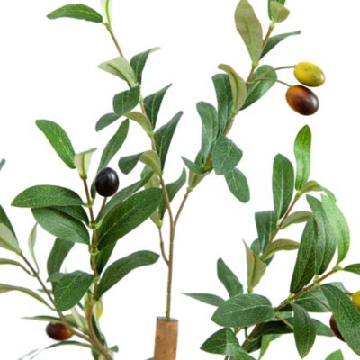 4ft. Artificial Olive Tree with Natural Trunk